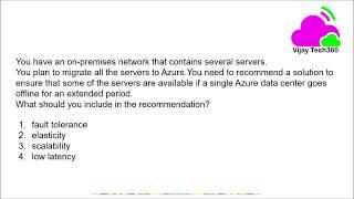Azure Fundamentals Practice Questions || #AzureFundamentals #AZ900  @Vijay Tech360 ​
