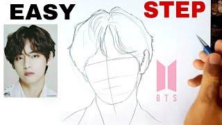 BTS V Kim Taehyung Drawing // BTS Drawing // BTS