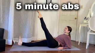 5 minute ABS | no music, advanced core workout, strong abs, dance based workout, no equipment