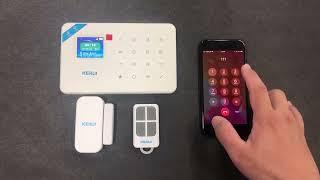 [host] KR-W181 Alarm System remote control by phone call demo