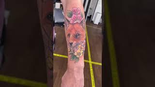 Tattoos Artist|The cutest fox today for Andy #shorts#privateparttattoo#tattoo#tattoolover#femalet