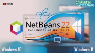  How to Install Apache NetBeans 22 on Windows 10/11 | Step-by-Step Guide ️ #netbeans #java