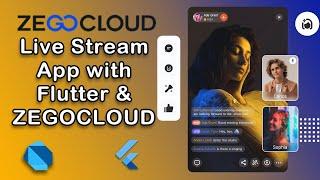 Flutter Live-Stream App with ZEGOCLOUD 2023 | Live Stream App Flutter |  ZegoCloud Live-Stream SDK