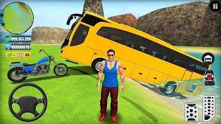 Go to Town 6 - Transport Bus & Bike Driving in Open World Game - Android Gameplay