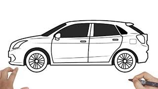 HOW TO DRAW SUZUKI BALENO 2015 / EASY CAR DRAWING