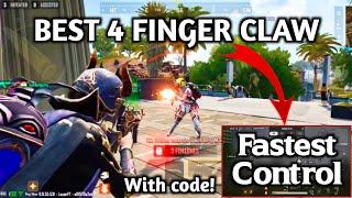 NEW STATE MOBILE! Best 4 Finger Claw Control Code 