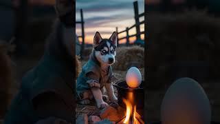 Amazing friendship between Husky and mouse.