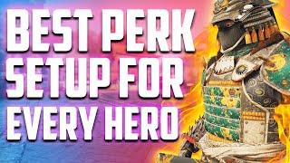 Best Perk/Gear Setup for every HERO (Dominion Version) | #ForHonor