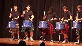 THE OFFICIAL Hot Scots drum line - 2011 - Nigel - Talent Show at LHHS