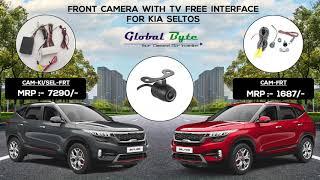 Front Camera With TV Free Interface For Kia Seltos | Seltos Front Camera for Kia Seltos #globalbyte