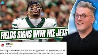 Justin Fields Signs 2 Year, $40M Deal With The Jets After 1 Year With Steelers | Pat McAfee Show