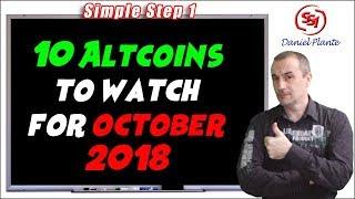 10 Altcoins to Watch Out for October 2018 | SimpleStep1