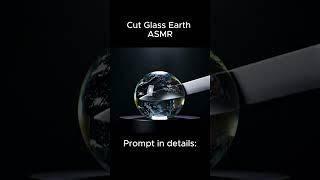WHAT'S INSIDE a glass Earth? (ASMR Slice Reveal) #shorts