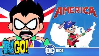Teen Titans Go! | USA vs UK | @dckids