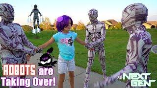 ROBOTS are TAKING OVER NINJA KIDZ TV!! NEXT GEN New Movie!