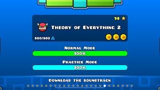 Geometry Dash | Theory of Everything 2 | 100% Complete! | Daniel’s doodles