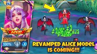 REVAMPED ALICE IS COMING! | DEVS TURNED ALICE INTO A BEAUTIFUL VILLAIN VIBES! | ALICE SIDELANE|MLBB