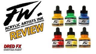 SPRAY TEST with the fw Range of inks and pearlescents