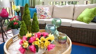 Outdoor Living Spaces | Spring Collab 2017 - My Colorful Screened Porch
