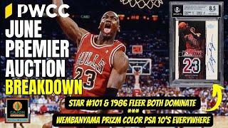 PWCC JUNE Premier Auction Recap - 2 Michael Jordan RC's in the Top 4 This Month!