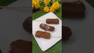 Crispy chicken sausage lollipop recipe|Easy and simple snacks recipe|#foodie #food #recipe #simple