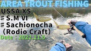 【AREA TROUT Fishing】USSA XSS.M Ⅵ&Sachionocha（Rodio Craft）2022.11.5