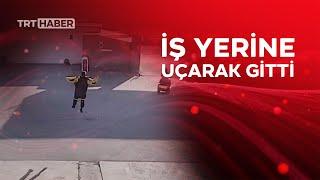 Bursa'da bir işçi mesaiye uçarak gitti