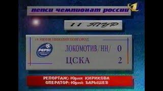 Локомотив (Нижний Новгород) 0-2 ЦСКА. Чемпионат России 1999