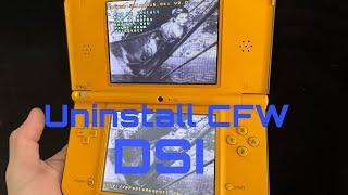 How to uninstall mod/CFW on your DSI!