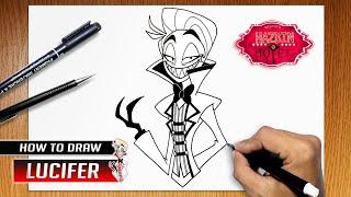 How to draw Lucifer from Hazbin Hotel