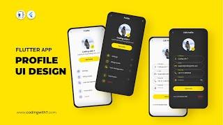 Flutter Profile Page UI Design - Flutter App Design [2023]