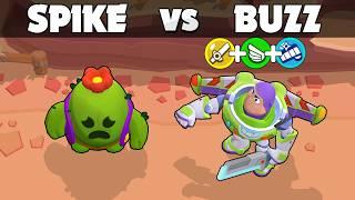 Spike vs Buzz Lightyear ⭐ Brawl Stars X Toy Story