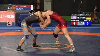 1/8 WW - 53 kg: A. VILLAESCUSA (USA) v. A. WENDLE (GER)