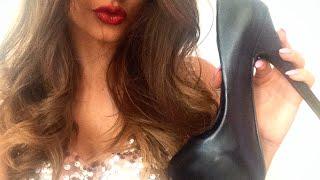 ASMR - High heels shoes collection // show and tell - fabric sounds - tapping 