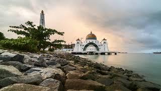 Sunrise at Masjid Selat Melaka