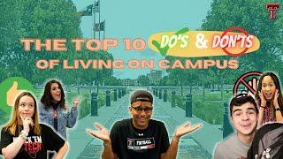 Top 10 Do's and Don'ts of Living On Campus | Texas Tech Vlog Squad