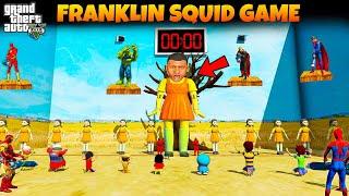 GTA V : SQUID DOLL Playing Shinchan,Doraemon & Franklin Squid Game Doll In | RED Light & Green Light