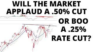 Stock Market Top Forming, CRASH to Follow- Will the Market Applaud a .50% Cut or Boo a .25% Rate Cut