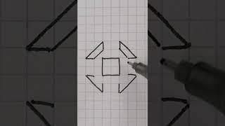  RETO Dibujo en 3D Ilusión Óptica #shorts