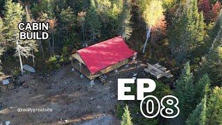 OFF GRID CABIN BUILD EP 08 | Lap siding | Finishing touch