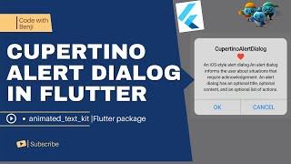 flutter Tutorial:- Cupertino Alert Dialog In flutter, flutter animation, flutter windows.