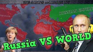 RUSSIA VS THE WORLD - Hearts Of Iron 4 Largest AI ONLY War