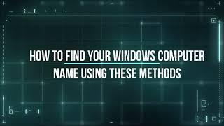 How to Find Your Computer Name in windows | 3 ways to do this! #find #windows #hostname