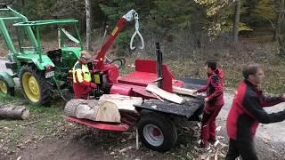 GROWI Holzspalter im Einsatz