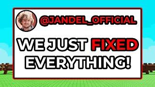 JANDEL JUST FIXED The SUMMER UPDATE in Grow a Garden!