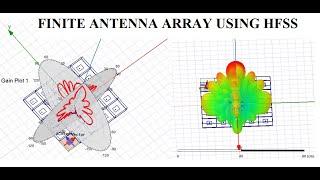 Finite Antenna Array design using HFSS