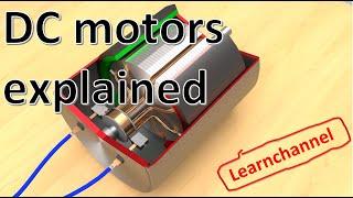 DC Motors explained - electric motor principle