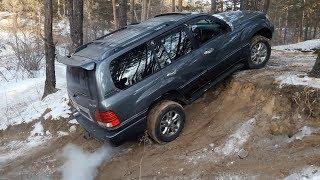 Боевая Honda CR-V, Lexus LX470 и Nissan Terrano на горке с диагоналкой...OffRoad