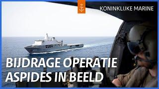 Bijdrage Zr.Ms. Karel Doorman aan operatie Aspides in beeld | OPERATIE ASPIDES