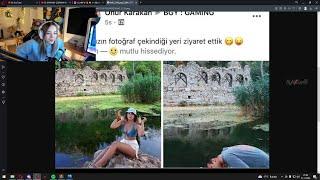 oturduğum taşı yalarken fotoğrafını atmış // miafitz